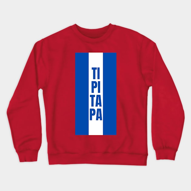 Tipitapa City in Nicaraguan Flag Colors Vertical Crewneck Sweatshirt by aybe7elf